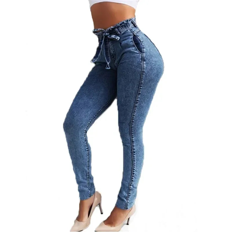 High Waist Denim Stretch Jeans – Sexy & Bequem